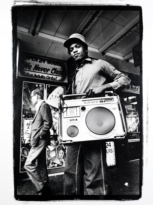 Silver Gelatin Type print.Darkroom print by photographer. IfordMGRC glossy paper. Custom welded steel frame, 1200 x 1500mm 