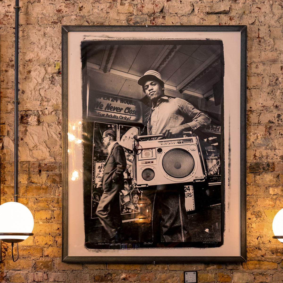 B BOY 42nd New York, 1980 — Huge Framed  Print