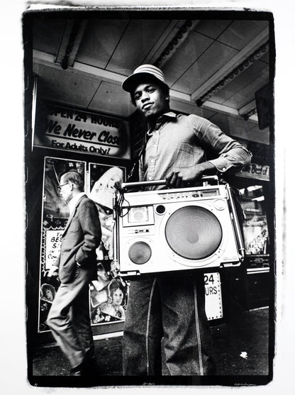 B BOY 42nd New York, 1980 — Huge Framed  Print